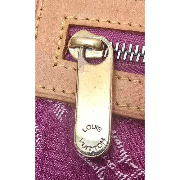 Louis Vuitton Baggy Shoulder Bag Pink Fuchsia Denim SD0036 - Picture 13 of 14